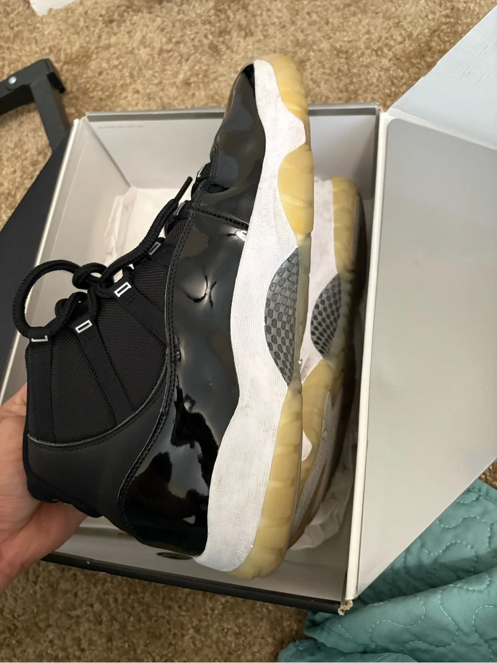 Jordan Black Air Jordan 11 Retro Box with Label